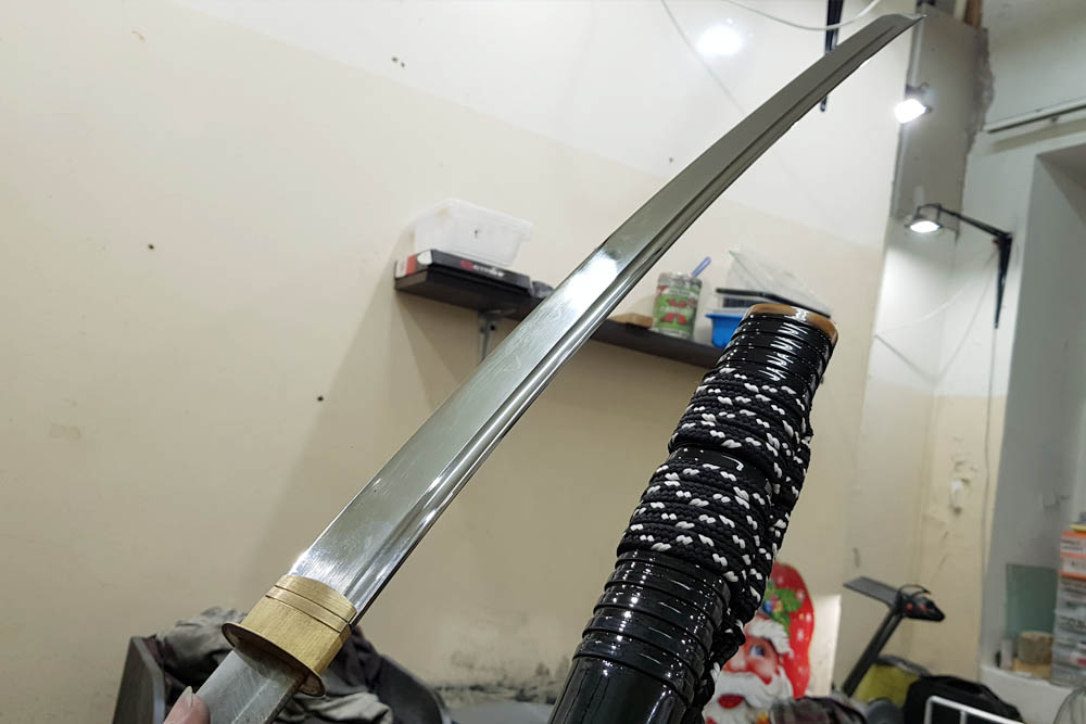 заточка самурайского меча